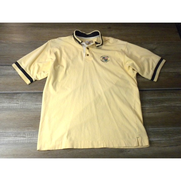 Cutter & Buck Other - Vintage Cutter & Buck Polo Shirt L Yellow Pebble Beach Golf 100th U.S.‎ Open Y2K